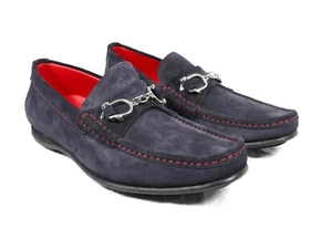 Mocasín sin cordones Jeffery-West 'THE SAINT' de gamuza marina Precio de venta sugerido por el fabricante £355 - Imagen 1 de 7