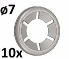 10 Stück Starlock 7 mm Unterlegscheibe Sicherungsscheibe Achs-Klemmring verzinkt