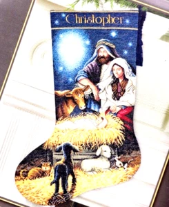 SCHEMA KREUZSTICH WEIHNACHTEN SOCKE CROSS STITCH HOLY NIGHT BEFANA - Bild 1 von 1
