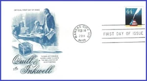 USA3 #4496 U/A ARTCRAFT FDC Patriotic Quill and Inkwell - Picture 1 of 1