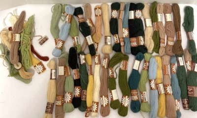 31 Nostra Zephyr Denmark 6 Permin Copenhagen Tapestry Needlepoint Wool Skeins - Image 1 of 4