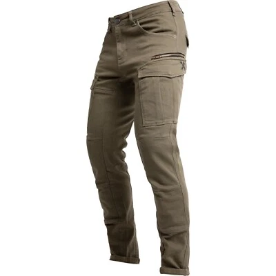 Pantalones de mezclilla John Doe Defender mono motocicleta unisex cargo oliva Foto 1 de 3