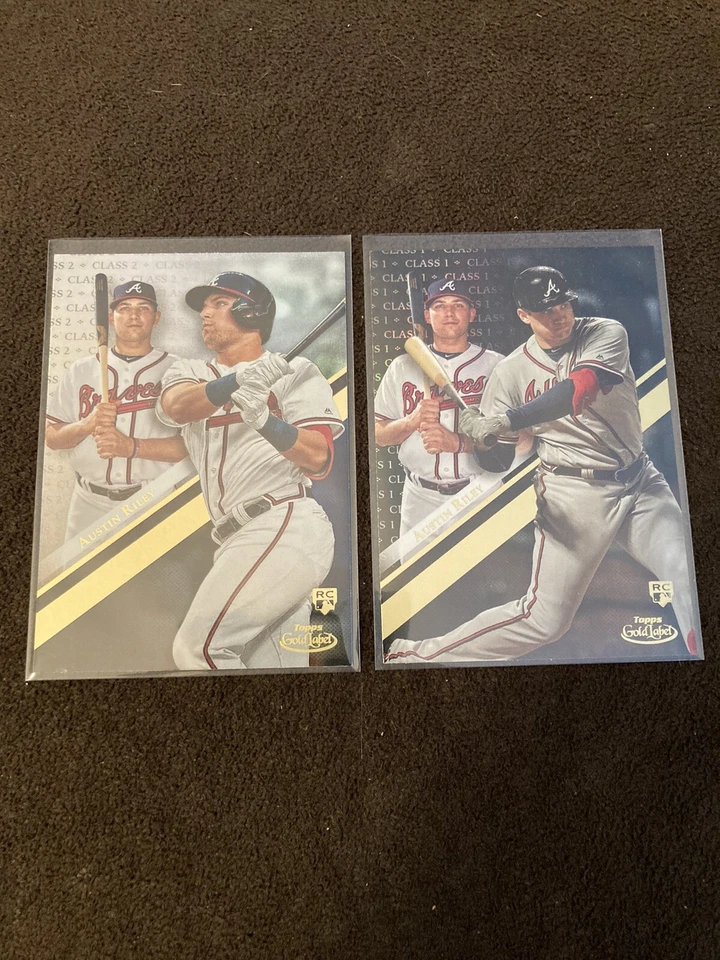 2019 Topps Gold Label Class 1 & 2 Austin Riley RC ROOKIE  #60 Atlanta Braves - Image 1 of 1