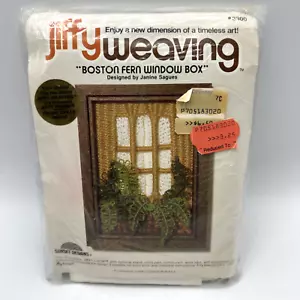 Jiffy Weaving Boston Fern Window Box Vintage 1970s #3300 Craft Kit - Picture 1 of 3