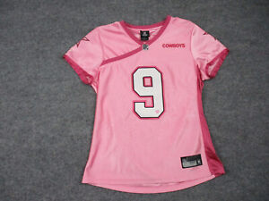 Dallas Cowboys Jersey Adult L Pink Short Sleeve Football NFL Tony Romo #9 Womens