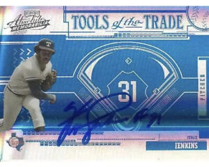 FERGIE JENKINS 2005 PLAYOFF TOOLS OF THE TRADE On Card Auto #’d 10/10 HOF Aigned