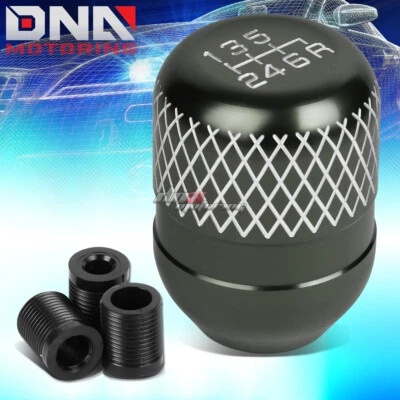 6-Speed MT Manual Transmission Stick Shift Knob Gunmetal w/ M8/ M10/ M12 Adapter - Изображение 1 из 4