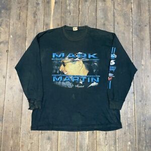 Chase Authentic T-Shirt Mens Nascar Mark Martin Vintage Graphics Tee, Black 2XL