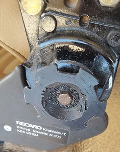 BMW 2002 E21 320iS OEM Recaro Seat Repro Adjusting Knob Support #52101875827 - Picture 1 of 10