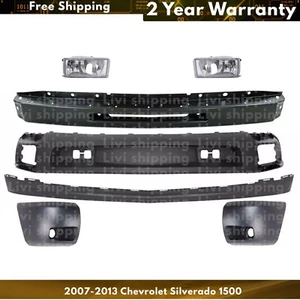Front Bumper Kit With Fog Lights Set For 2007-2013 Chevrolet Silverado 1500 - Picture 1 of 7
