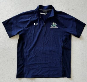 MARCUS FREEMAN USED TEAM ISSUED NOTRE DAME FOOTBALL 1/4 ZIP UP PULLOVER LARGE - Picture 1 of 7