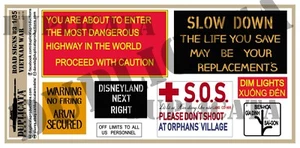Diorama/Model Accessory - 1/35 Road Signs #3 - Vietnam War - Bild 1 von 3