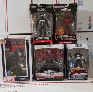 Marvel Legends lote de 5 simbiontes Venom, toxina de lujo, capitán venomizado  - Imagen 1 de 13