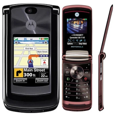 Original Motorola RAZR2 V9 2.2"2.0MP Bluetooth MP3 Flip Unlocked 3G CellPhone - Image 1 of 4