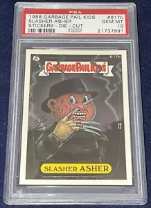 Spazzatura secchio bambini 15a serie #617b Slasher Asher PSA 10 GEM MINT Os15 fustellato - Foto 1 di 2