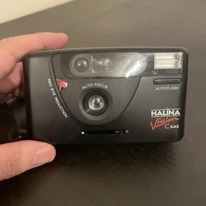 Halina Vision CXAS 35mm Film Point and Shoot Camera Black Tested - Picture 1 of 6