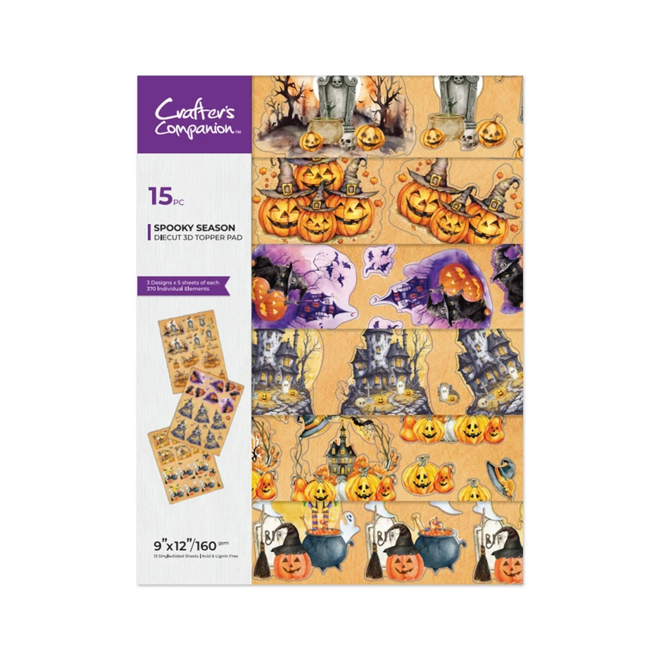 Crafters Companion - Halloween 3D Topper Pad - Spooky Seasons - Image 1 of 4