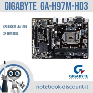 Scheda Madre GIGABYTE GA-H97M-HD3 mb Per PC DESKTOP Socket LGA1150 Slot DDR3 - Imagen 1 de 3