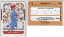 2021 Panini Donruss Retro 1987 Materials Mike Schmidt #87M-MK HOF