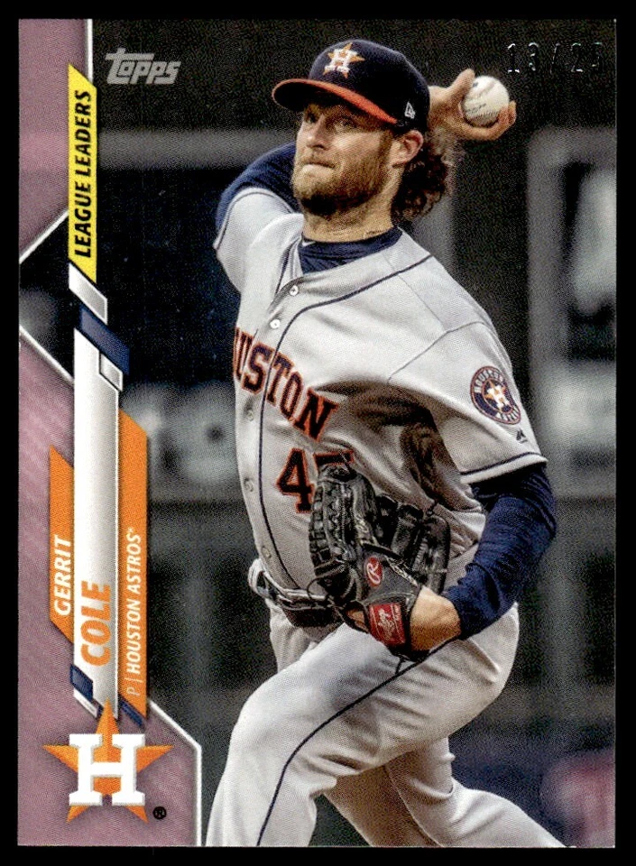 2020 TOPPS MINI PINK /25 Gerrit Cole Houston Astros #2 - Image 1 of 2