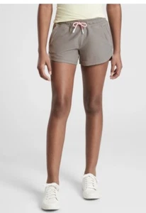 NWT Athleta Girls All Play 3" XXL 16 Farallon Organic Cotton Shorts Mushroom - Picture 1 of 6
