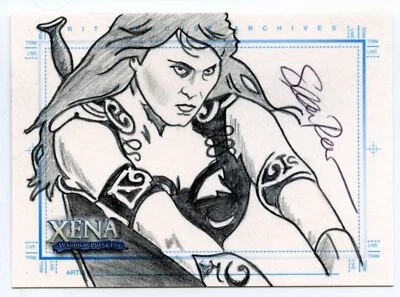 Xena Art & Images Sketch Card by Sean Pence Xena Arms Held Out - Image 1 of 2