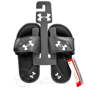 NEW Under Armour Boys Kids Youth Unisex IGNITE VI 6 Pro Slide Sandals - Black - Picture 1 of 5