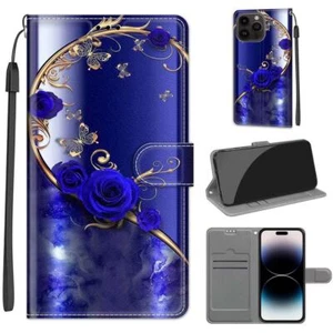 For iPhone 12 11 Pro Max Plus Pattern Leather Wallet Flip Case Shockproof Cover - Picture 1 of 22