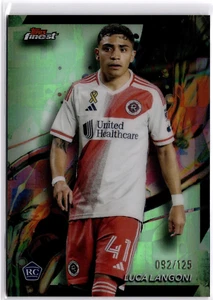Luca Langoni 2024 Topps Finest MLS Green Refractor #99 Revolution #092/125 - Bild 1 von 2