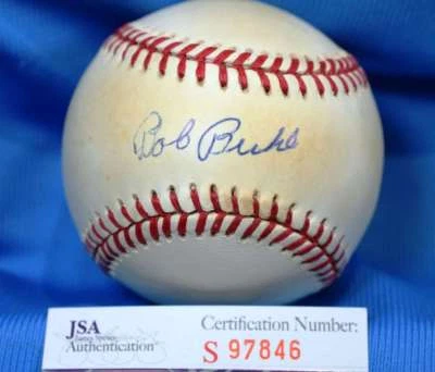 鲍勃·布尔签名 Jsa Coa 全国联赛 Onl 棒球 正品 亲笔签名 — 第 1/2 张图片