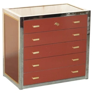 MID CENTURY MODERN RENATO ZEVI ITALY CHESTS OF DRAWERS MARGARET THATCHER ESTATE - Picture 1 of 15