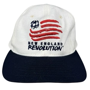 Vintage 90s Reebok New England Revolution MLS Soccer SnapBack Hat Made in USA - Picture 1 of 5