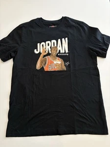 Air Jordan T-Shirt Mens X-Large Black Michael Jordan Wheaties Graphic Jumpman - Picture 1 of 3