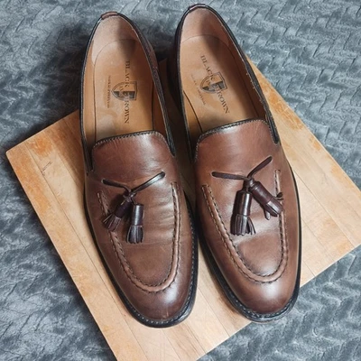 Черные коричневые лоферы, кисточки, мужские 1826 из коричневой кожи 8,5 М, READ DES - Изображение 1 из 4