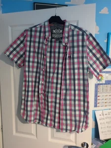Men's Superdry Short Sleeved Shirt Size Large - Picture 1 of 3