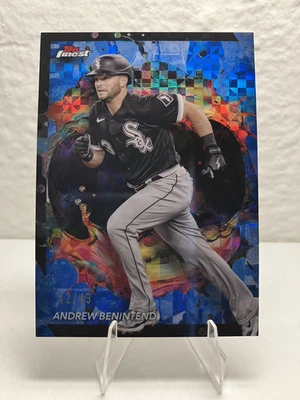 2024 Topps Finest Rare Blue Checkerboard Refractor, #261 Andrew Benintendi /49 - Image 1 of 2