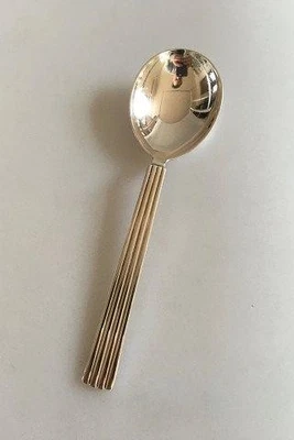 Cuchara Mermelada Bernadotte Georg Jensen Plata de Ley Nº 163. Foto 1 de 4