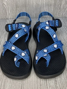 Chaco Womens Sandals Blue National Park Foundation Made in USA Size 8 Vibram - Picture 1 of 9