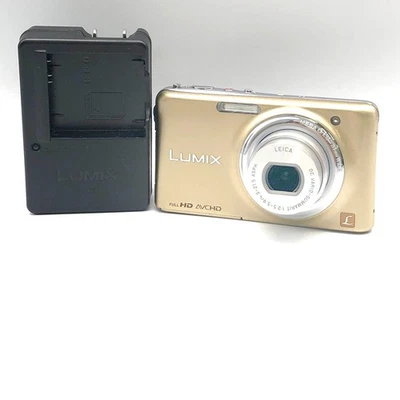 Panasonic Lumix DMC-FX77 12.1 Mega Pixels Gold Compact Digital Camera From Japan - Image 1 of 4