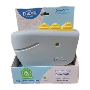 Cubierta de boquilla de baño para bebé Dr. Brown's Dino-Soft, cubierta de grifo de bañera suave/segura - Imagen 1 de 3