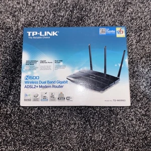 TP-LINK N600 (TD-W8980) Modem & Router - ADSL2+ -Dual-Band WiFi. New - Picture 1 of 3