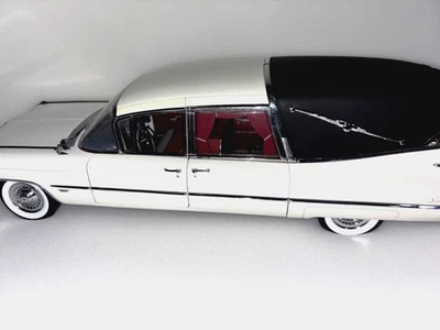 Precision Miniatures 1959 Cadillac Hearse White, Scale 1:18 INV# 5585 (Shelf 2) - Image 1 of 4