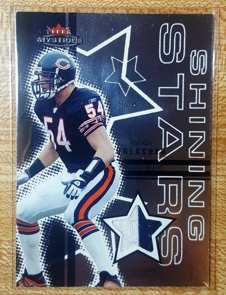 2003 Fleer Mystique Shining Stars Jerseys 2-color /250 Brian Urlacher #SS-BU HOF - Image 1 of 2