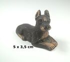 chien miniature en céramique ,collection, vitrine, hondje, dog   G-chiens-W12