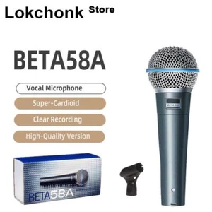 Shure Beta58A Superkardioidalny dynamiczny mikrofon wokalny USPS SZYBKA WYSYŁKA - Zdjęcie 1 z 7