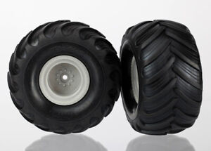 Traxxas 7265 - Dual Profile Tires & Wheels, Grey, Assembled, 1/16 Summit, VXL
