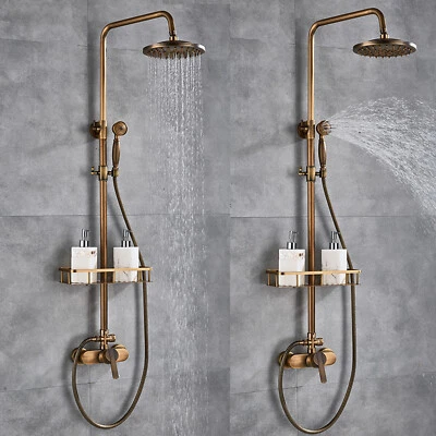 Antik Retro Armatur Duschset Regendusche Duscharmatur Messing Brause Nostalgie - Bild 1 von 4