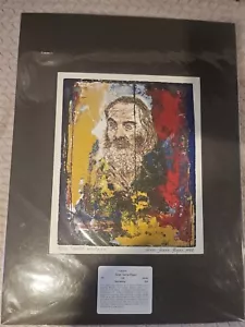Gines Serran-Pagan Bleistift signierte Serigrafie "Walt Whitman 24" x 18" limitierte Auflage 1998 - Bild 1 von 6