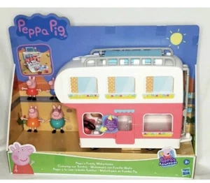 2021 Peppa Pig Peppa’s Family MOTORHOME Vehicle to RV Playset NEW w/ 4 Figures - Picture 1 of 3