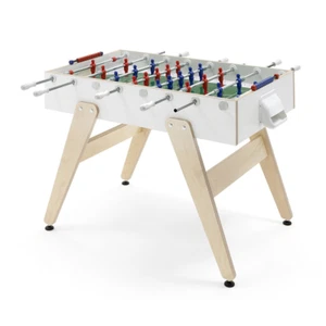 Fas Professioneller Cross-Outdoor-Kickertisch mit einziehbaren Stangen Weiss - Bild 1 von 3